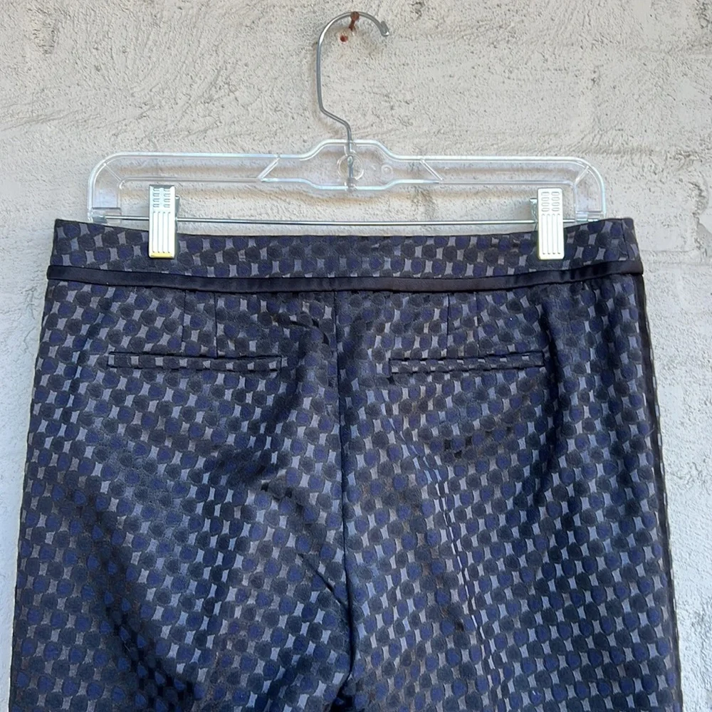 Tory Burch Phantom Madison Pant Cropped Black/Navy Size 4 - Picture 7 of 15